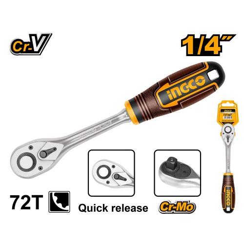 Тріскачка «Profi» 72T 1/4"+3/8" INGCO INDUSTRIAL