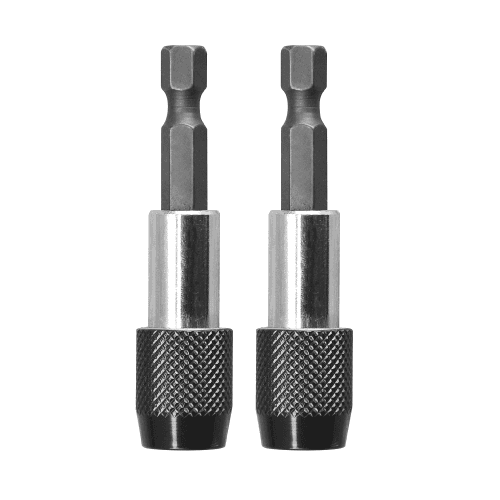 Держатель для бит с фиксатором 1,4"х60 мм, 2 шт. блистер INGCO