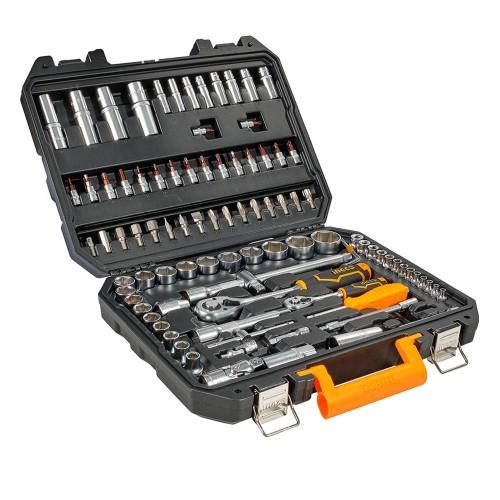Набор торцевых головок 1/4" и 1/2" 94 предмета INGCO INDUSTRIAL