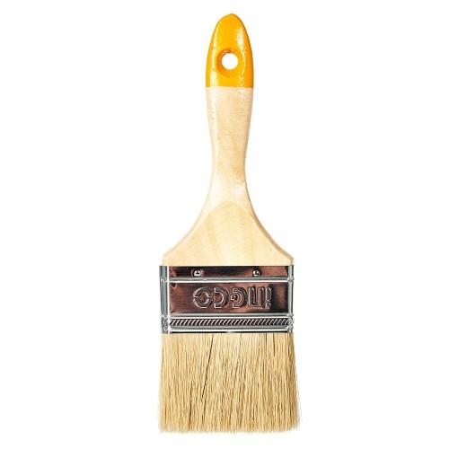 Кисть флейцевая деревянная ручка 3″ INGCO