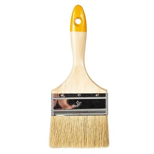 Кисть флейцевая деревянная ручка 4″ INGCO