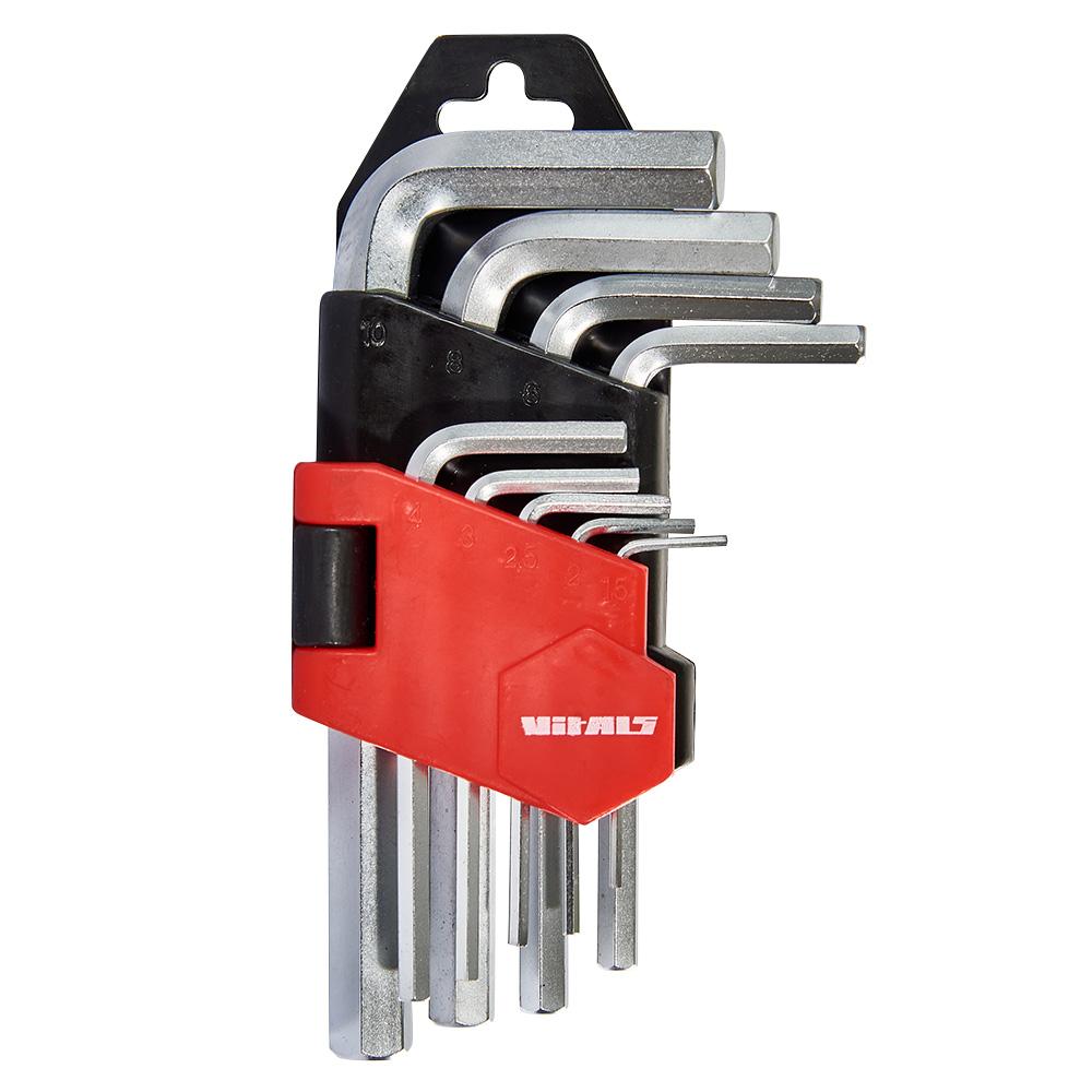 Набор ключей шестигранных 9 шт. 1,5–10 мм Vitals Master