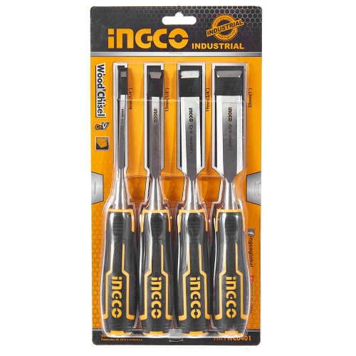 Набор стамесок 4 шт. 6-12-19-25 мм INGCO INDUSTRIAL