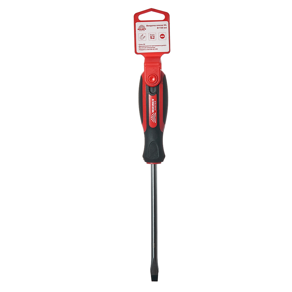 Викрутка плоска Vitals Master S2, 8х150 мм